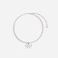 Crystal Bow Tennis Necklace