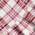 Burgundy Check Knit Skirt