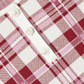 Burgundy Check Knit Dress