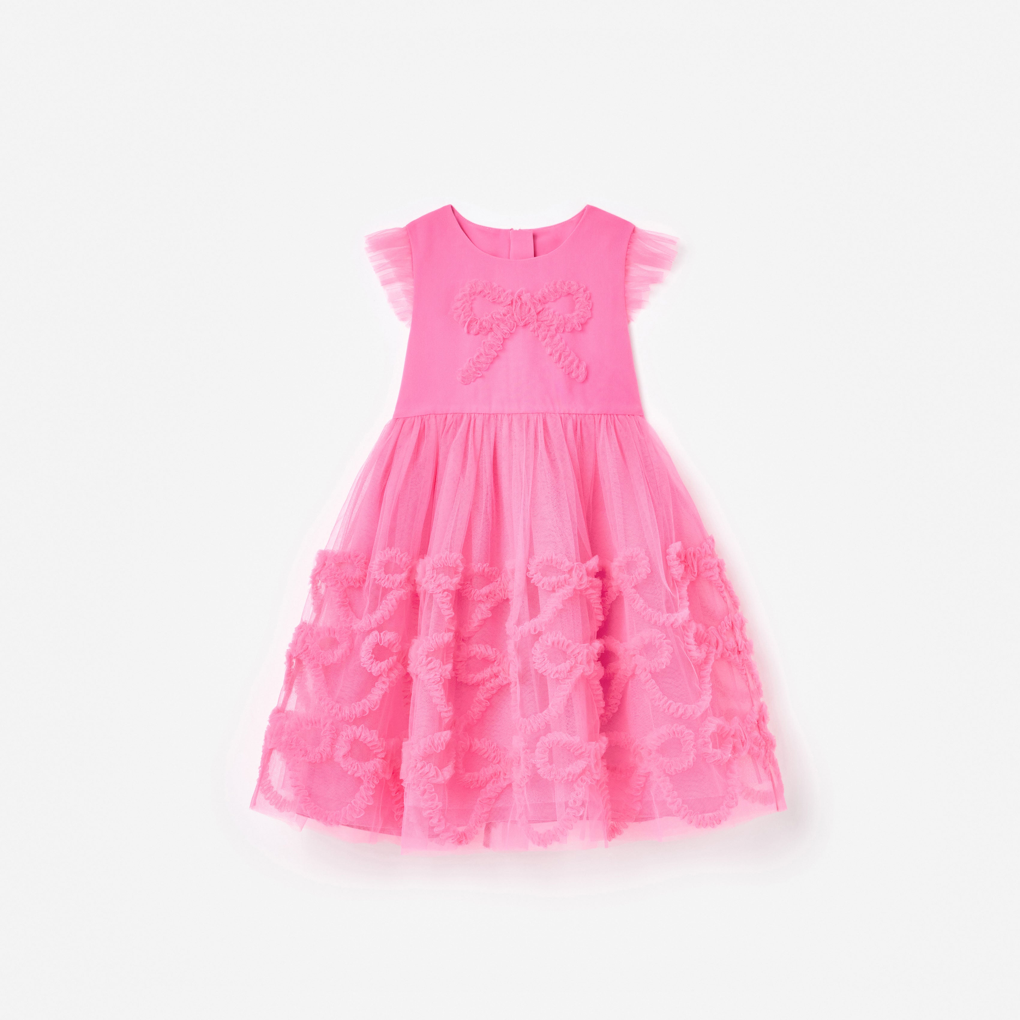 Pink Tulle Bow Dress