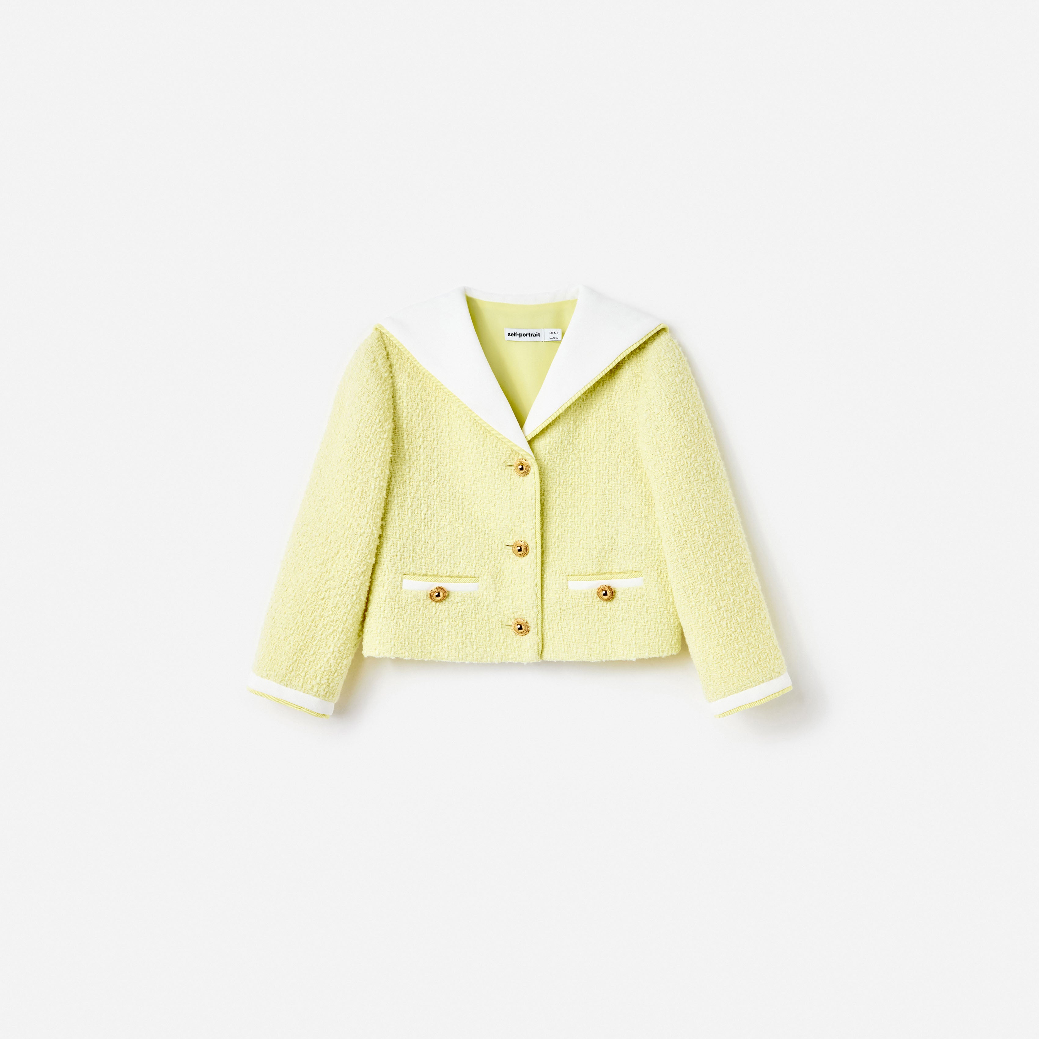 Yellow Boucle Jacket