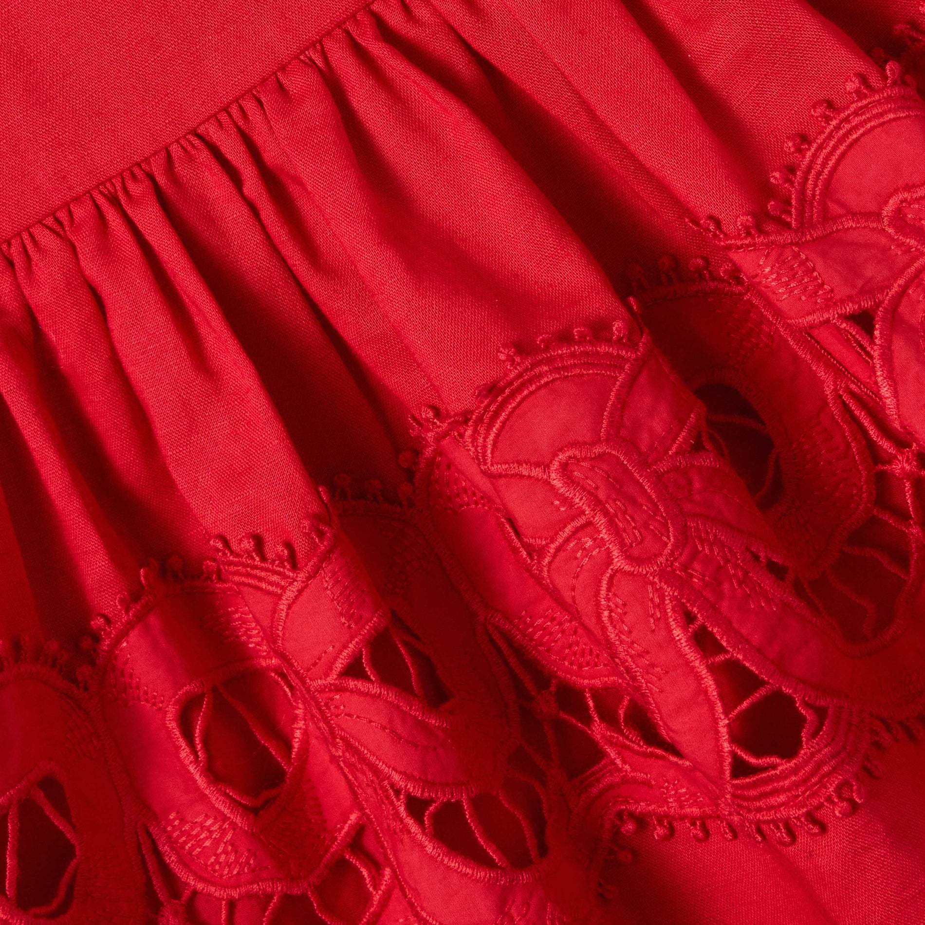 Red Linen Bow Dress