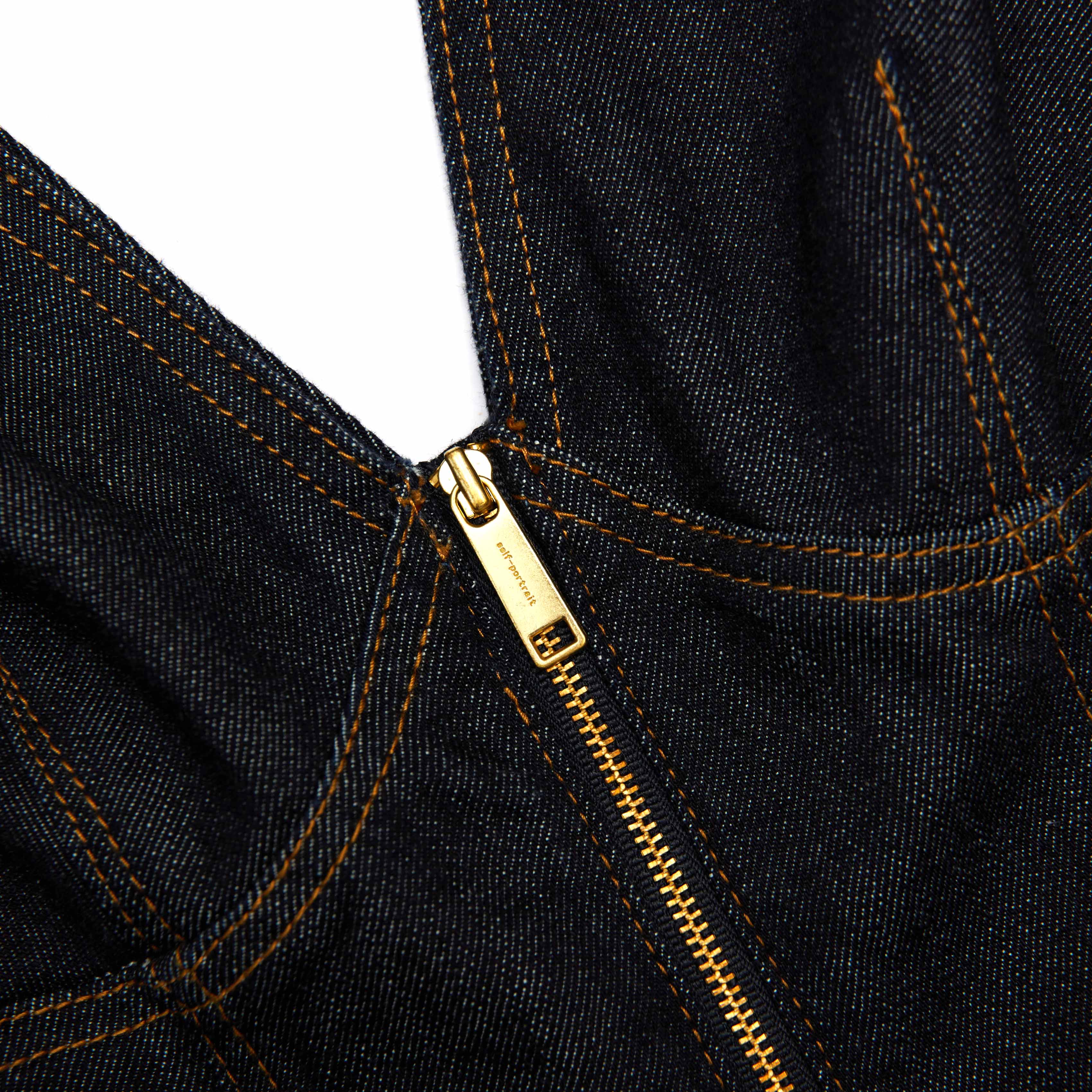 Indigo Denim Midi Dress