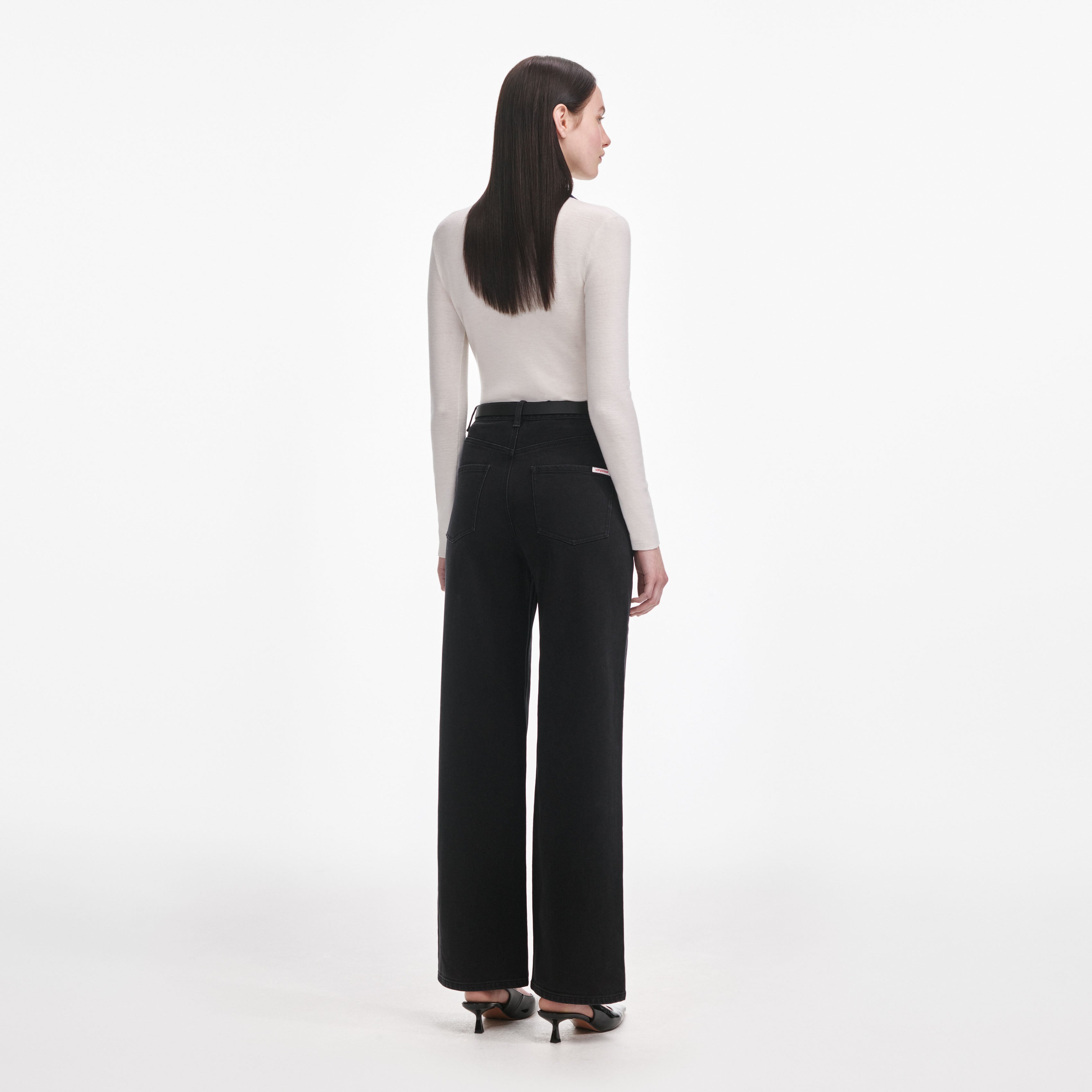 Black Straight Leg Jeans