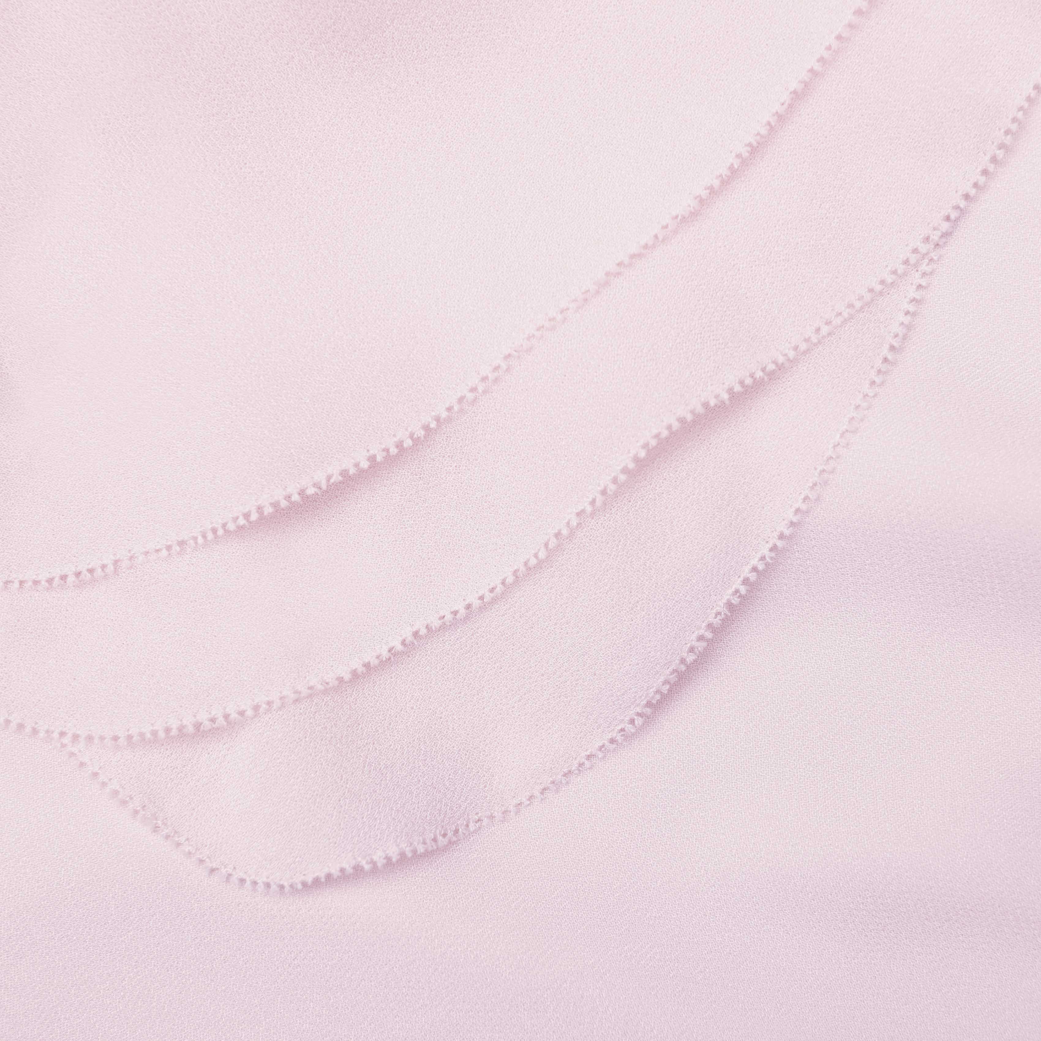 Pink Georgette Frill Midi Dress