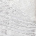 White Rhinestone Lace Sleeves Maxi Dress