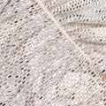 Silver Rhinestone Draped Mini Dress