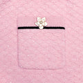Pink Flower Knit Mini Skirt