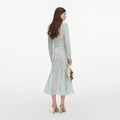 Mint Lace Midi Skirt