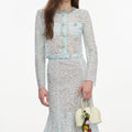 Mint Lace Midi Skirt