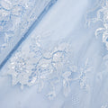 Blue Embellished Lace Kaftan