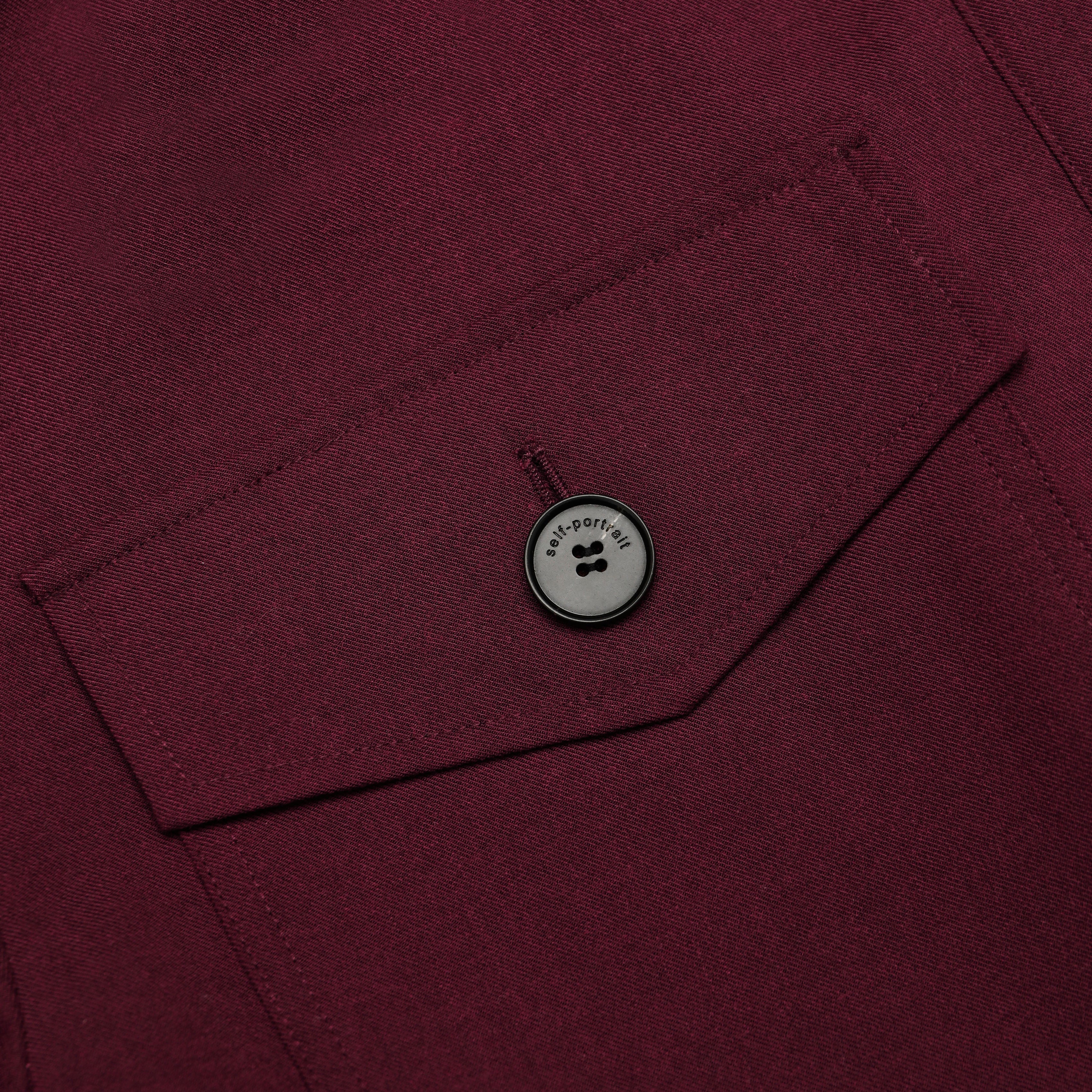 Plum Twill Tie Neck Playsuit