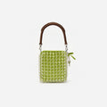 Green Crystal Chain Mini Tote Bag