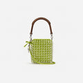 Green Crystal Chain Mini Tote Bag