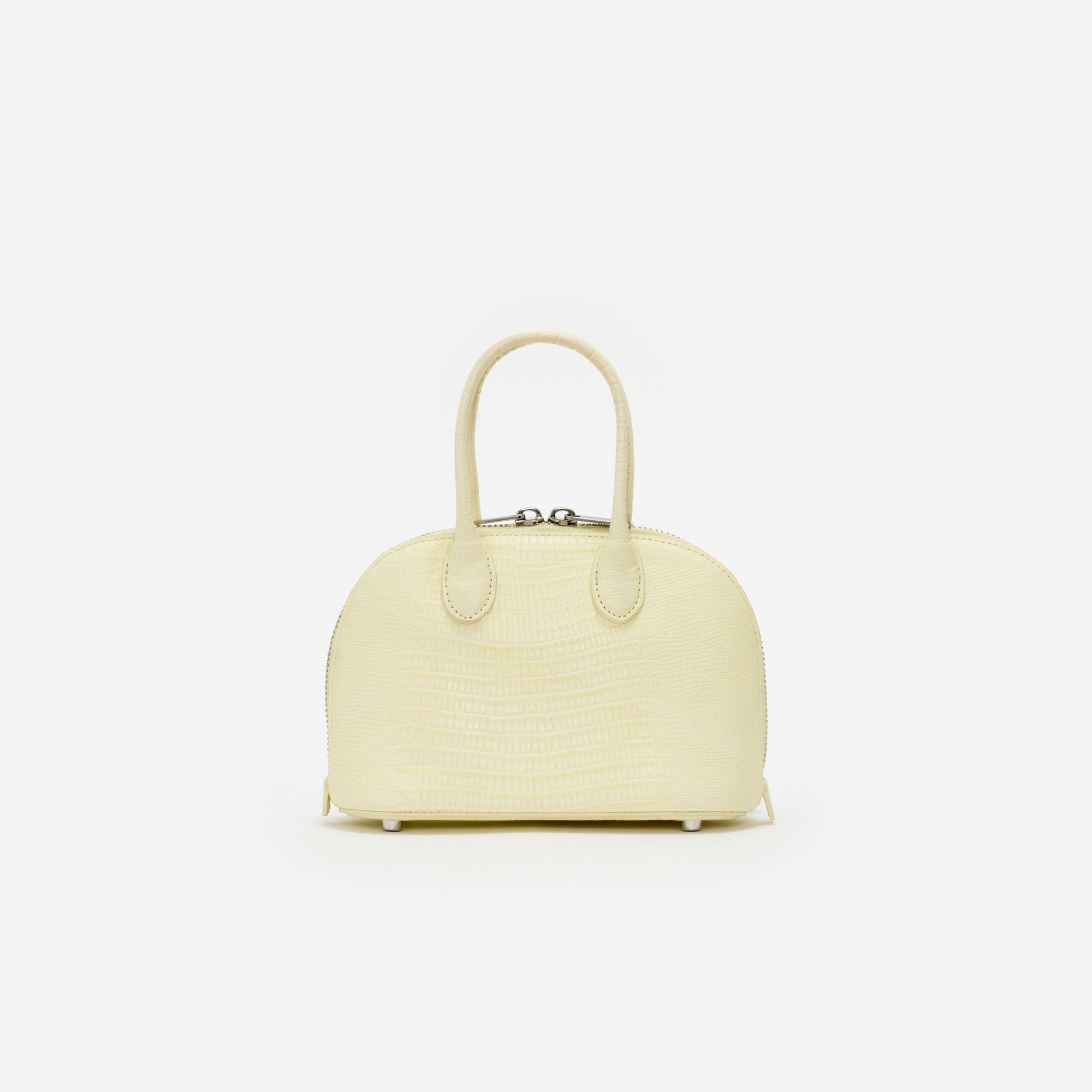 Embossed Leather Yellow Mini Bag