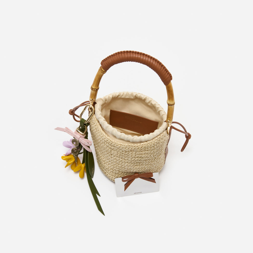 Soft Raffia Bucket Bag