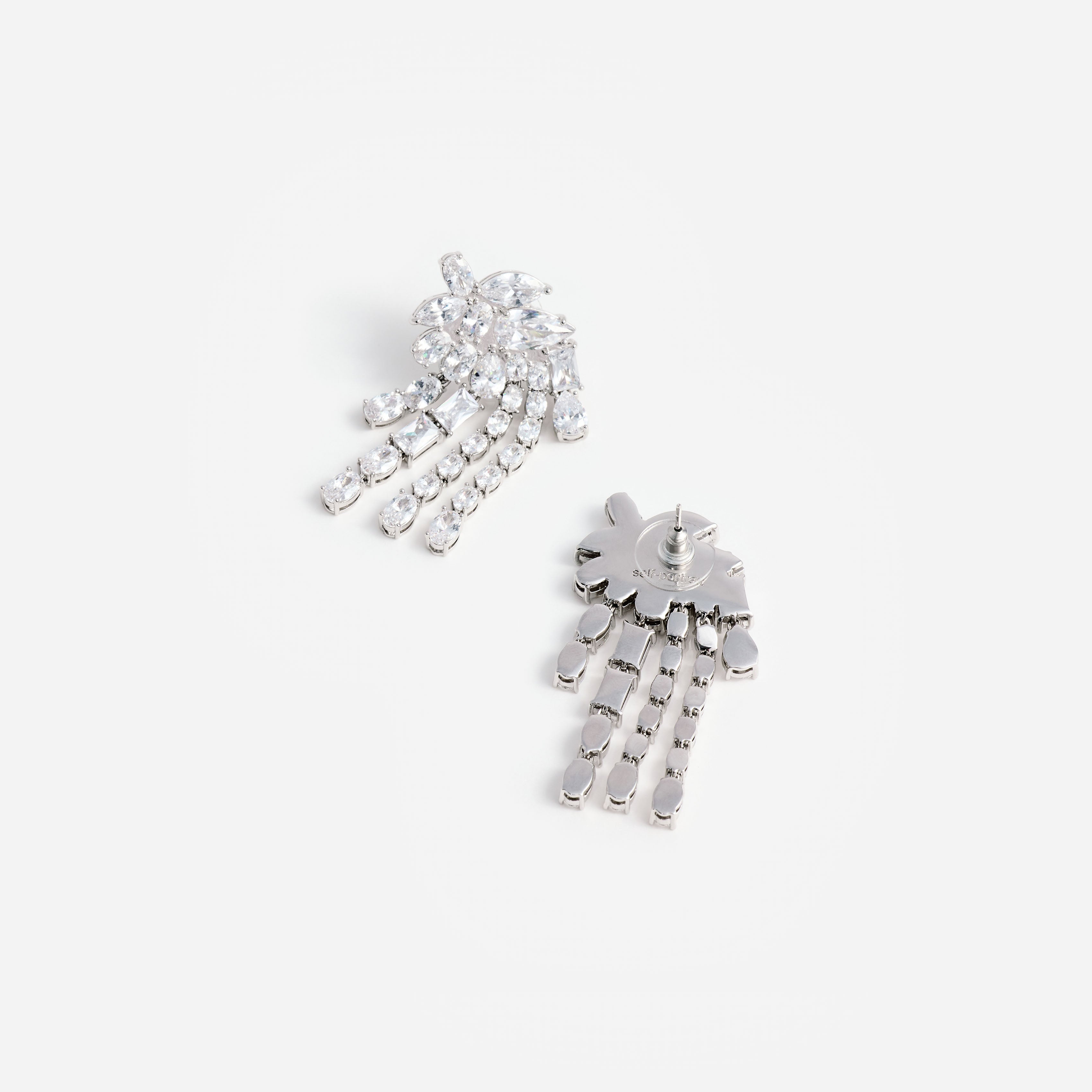 Multi Crystal Dangle Earrings