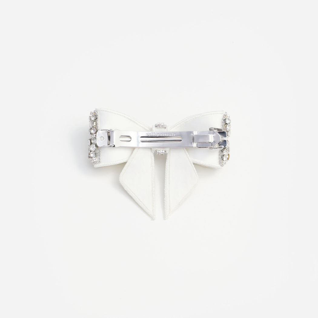 Crystal Embellished Bow Hairclip