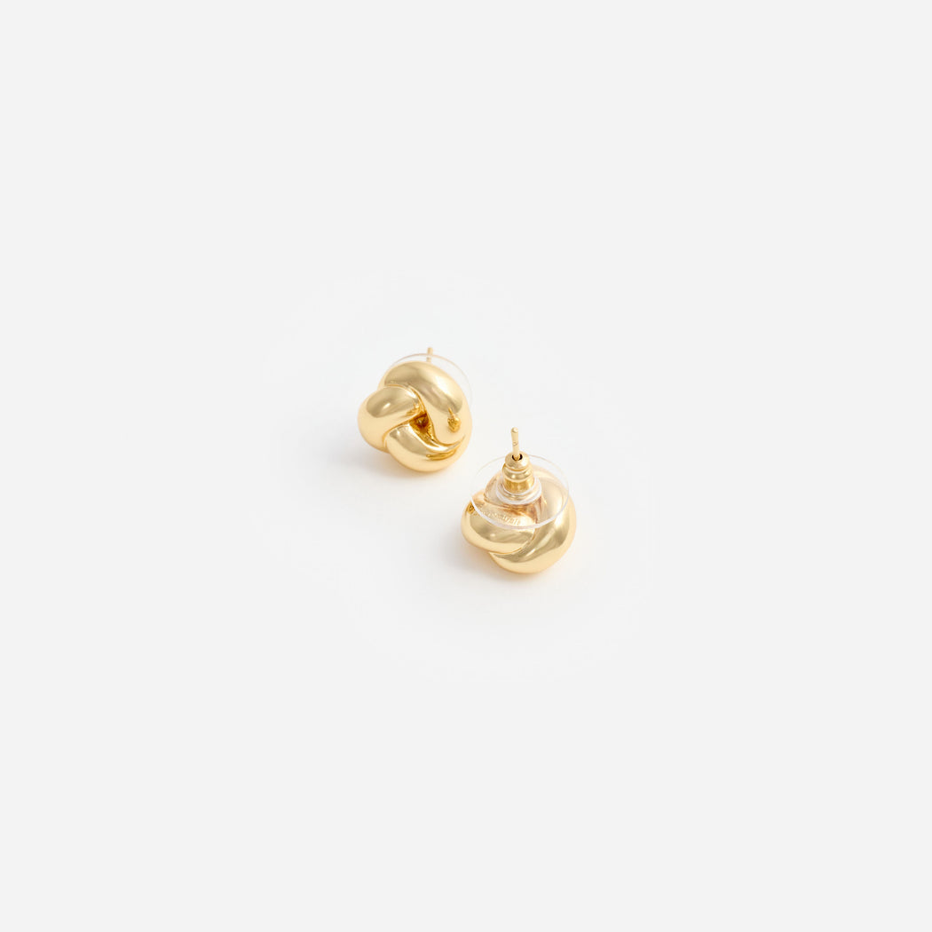Gold Small Knot Earrings