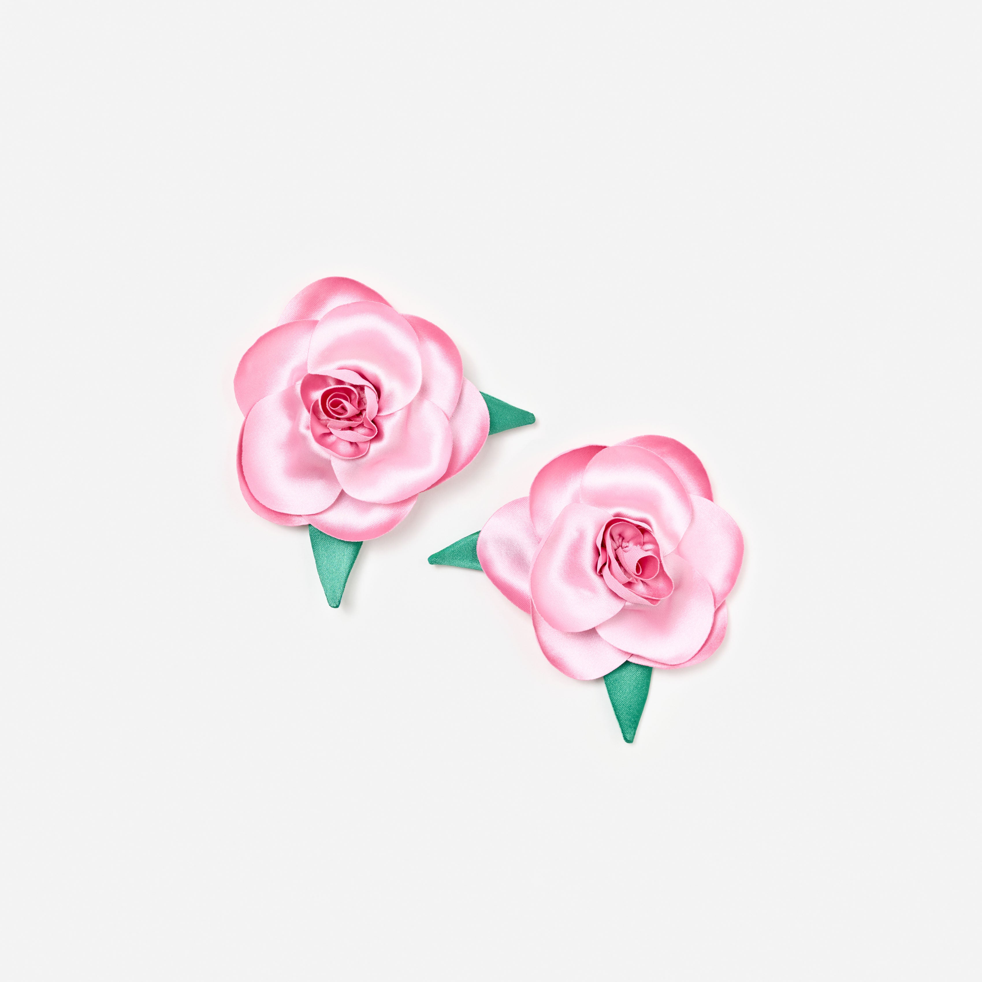 Rose Crepe Hairclips