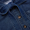 Denim Tie Neck Shirt
