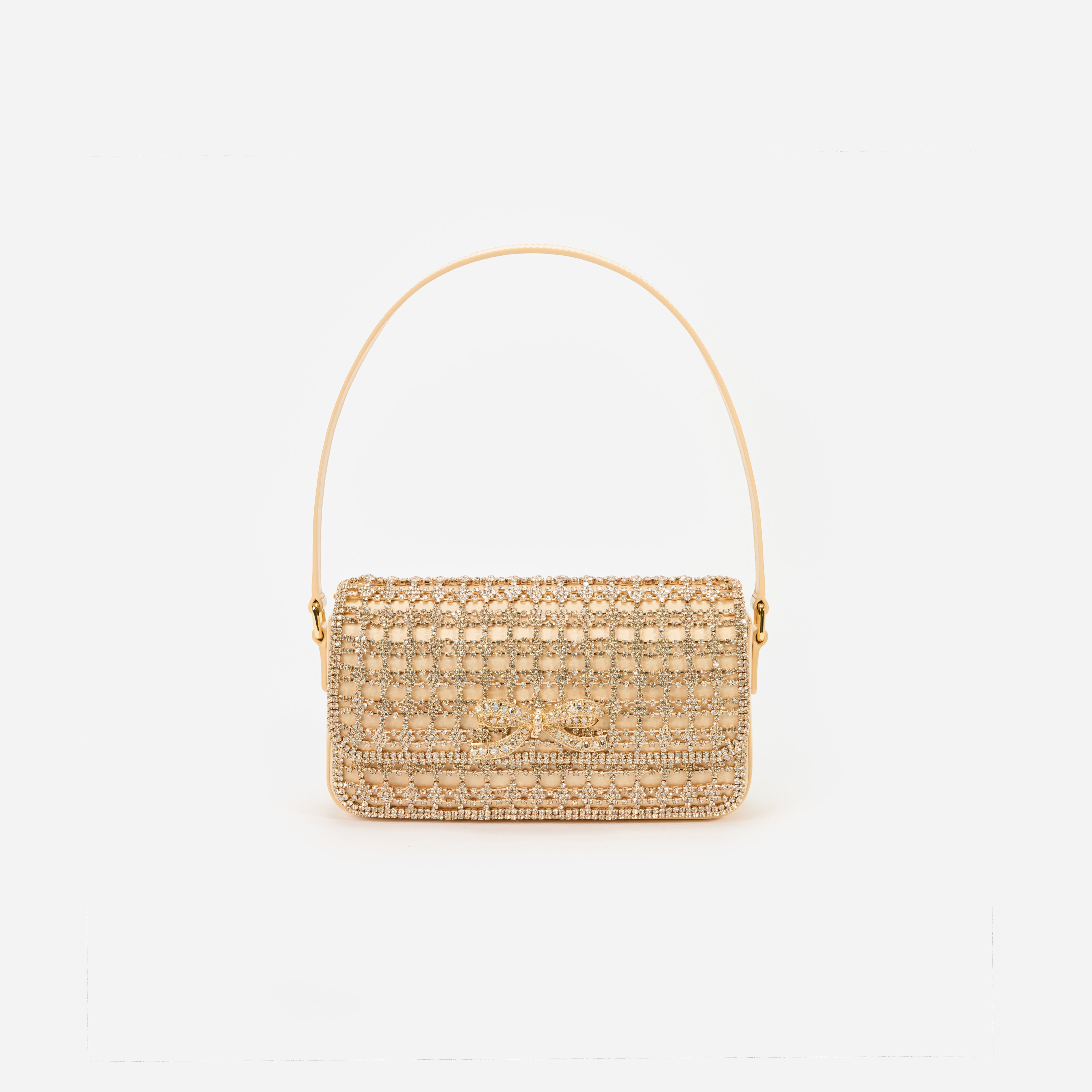 Gold Crystal Shoulder Bag