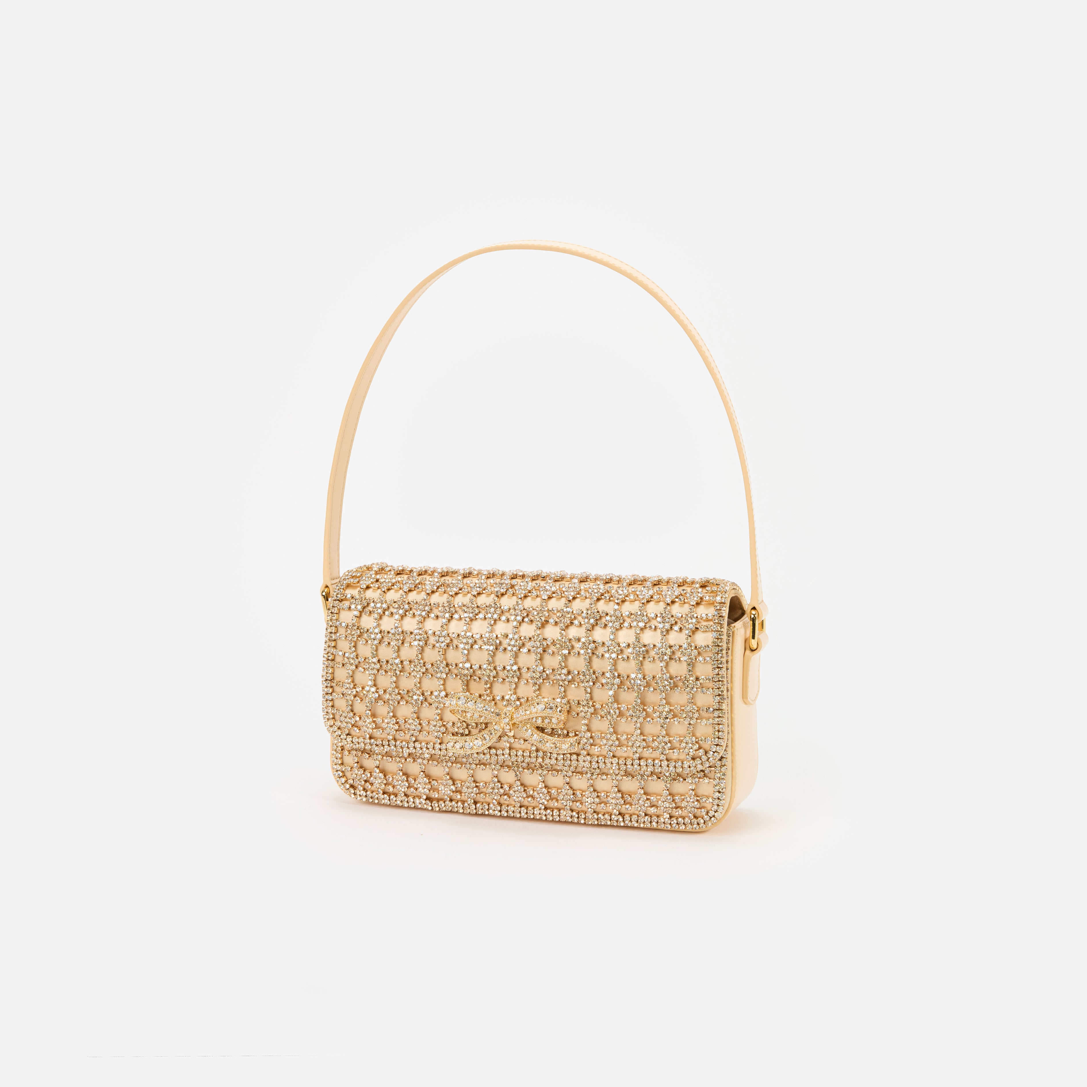 Gold Crystal Shoulder Bag