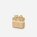 Gold Crystal Vanity Case