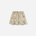 Gold Metallic Frill Skirt