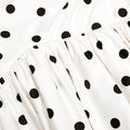 Cream Polka Dot Cotton Midi Dress