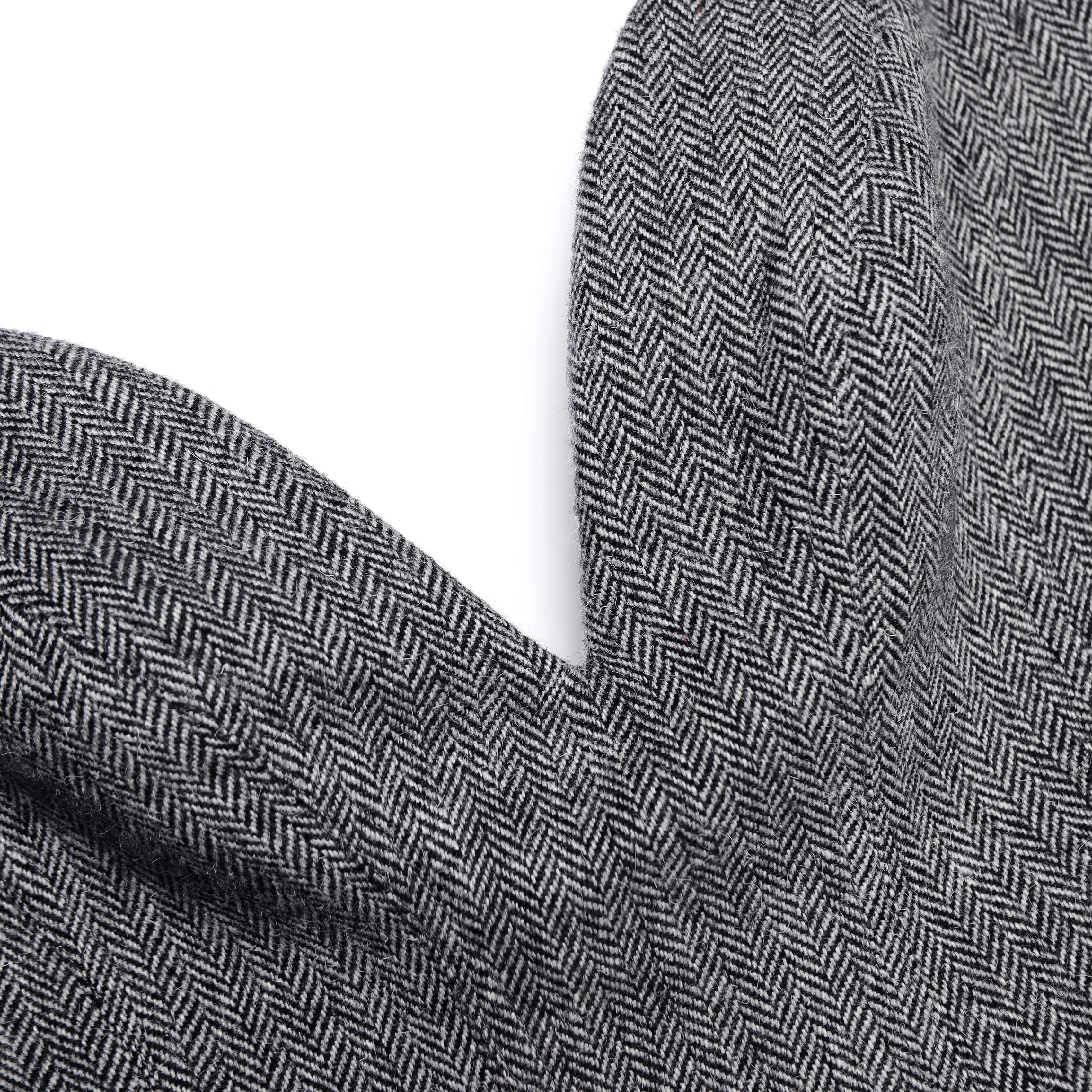 Grey Bandeau Herringbone Mini Dress