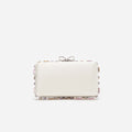 Multi Crystal Embellished Clutch Bag
