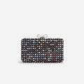 Multi Crystal Chainmail Clutch