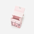 Pink Satin Floral Crystal Mini Bag