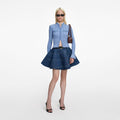 Blue Pearl Trim Cardigan