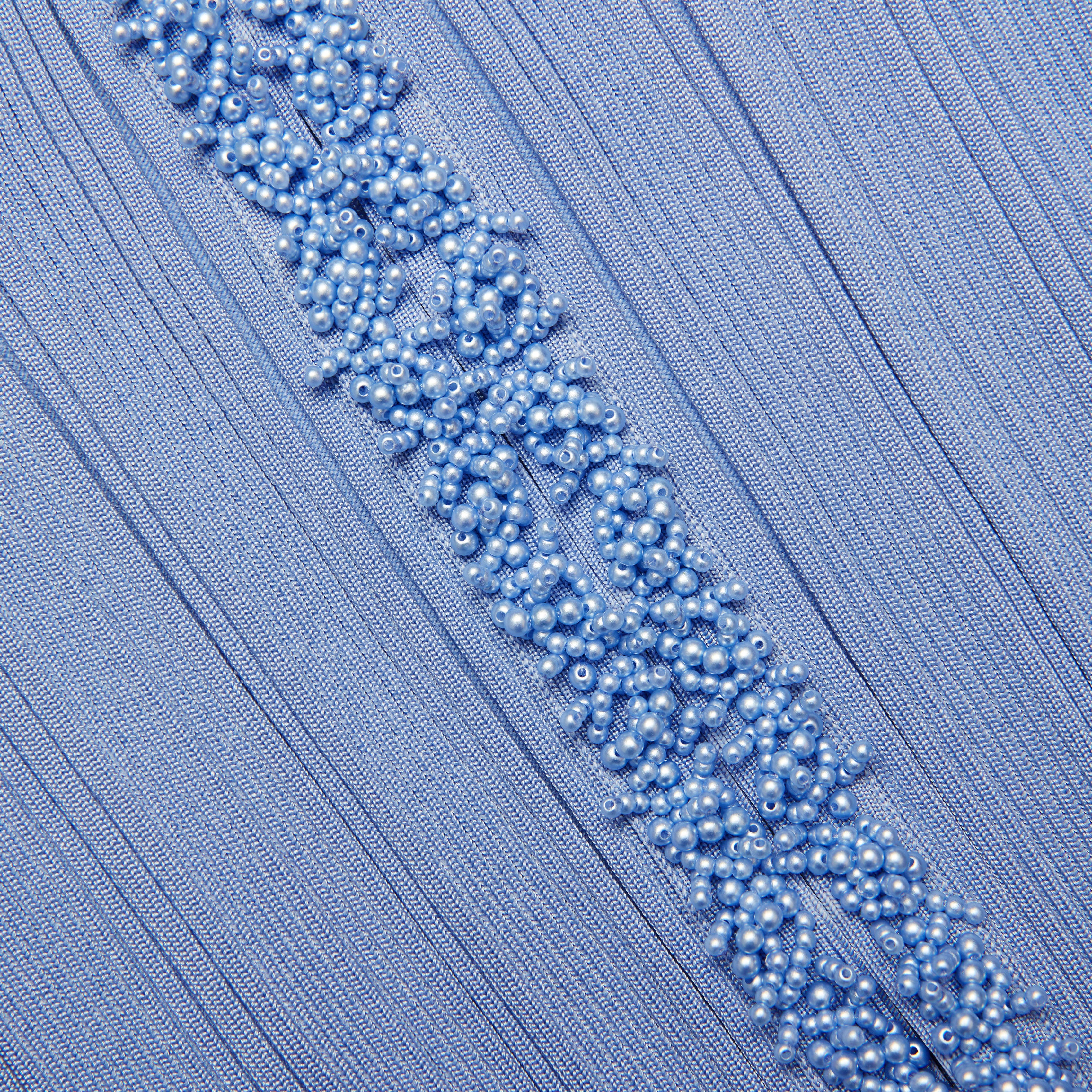 Blue Pearl Trim Cardigan