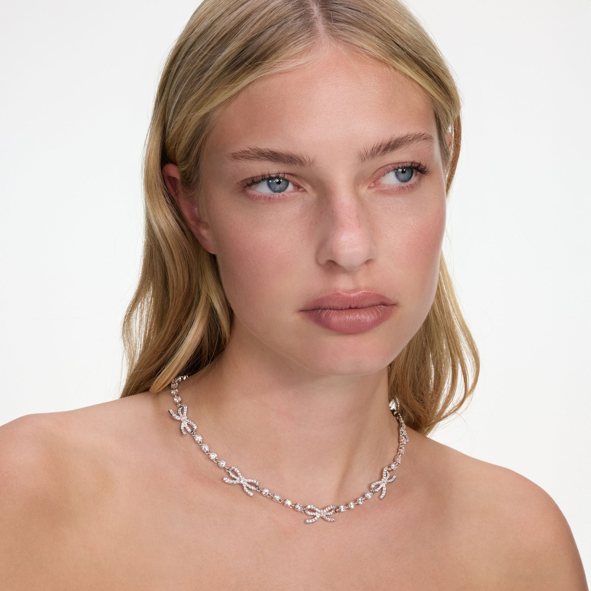 Crystal Bow Necklace