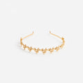 Gold Flower Cluster Headband