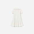 Cream Heart Knit Dress