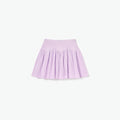 Pink Pointelle Ribbed Knit Skirt