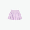 Pink Pointelle Ribbed Knit Skirt