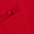 Red Flower Trim Knit Skirt