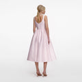 Pink Taffeta Midi Dress