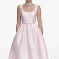 Pink Taffeta Midi Dress