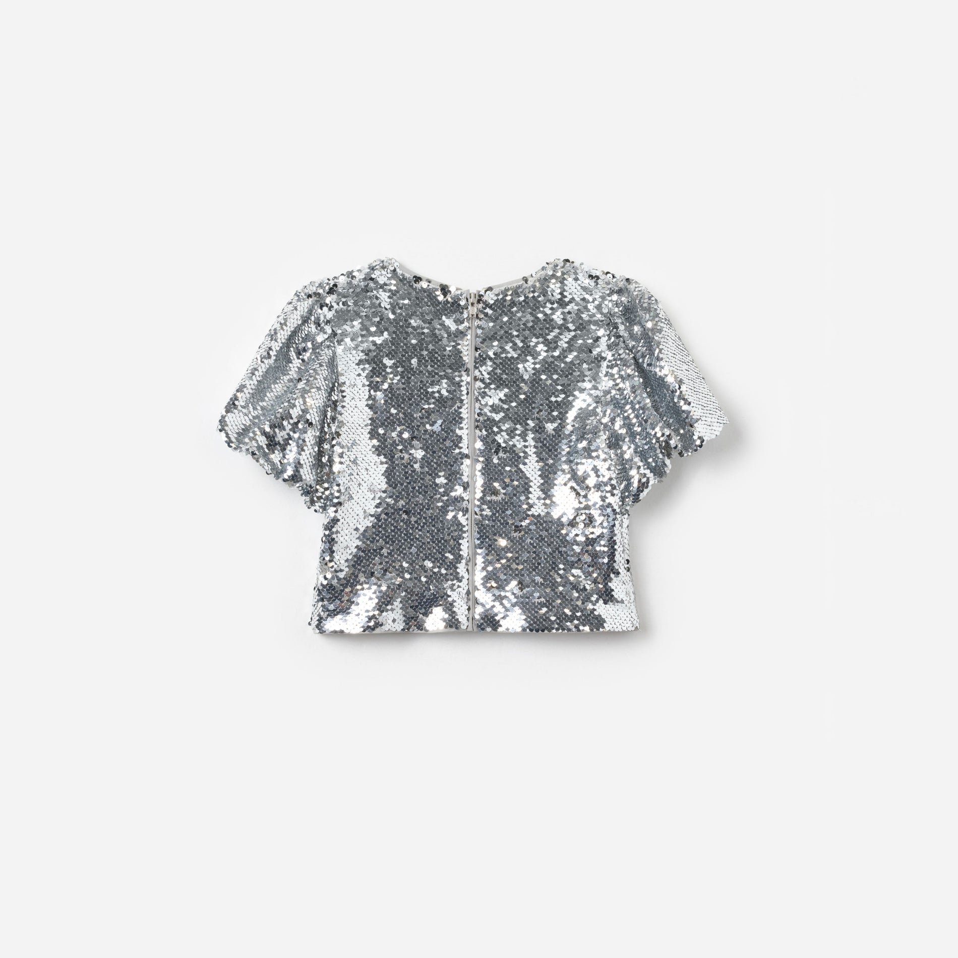 Silver Sequin Top