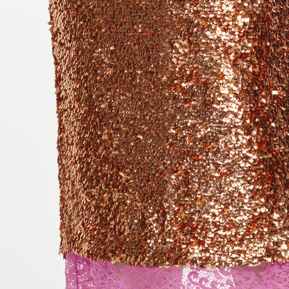 Gold Sequin Midi Skirt