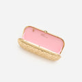 Gold Floral Engraved Clutch Bag