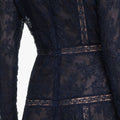 Navy Lace Midi Dress