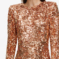 Gold Sequin Maxi Dress
