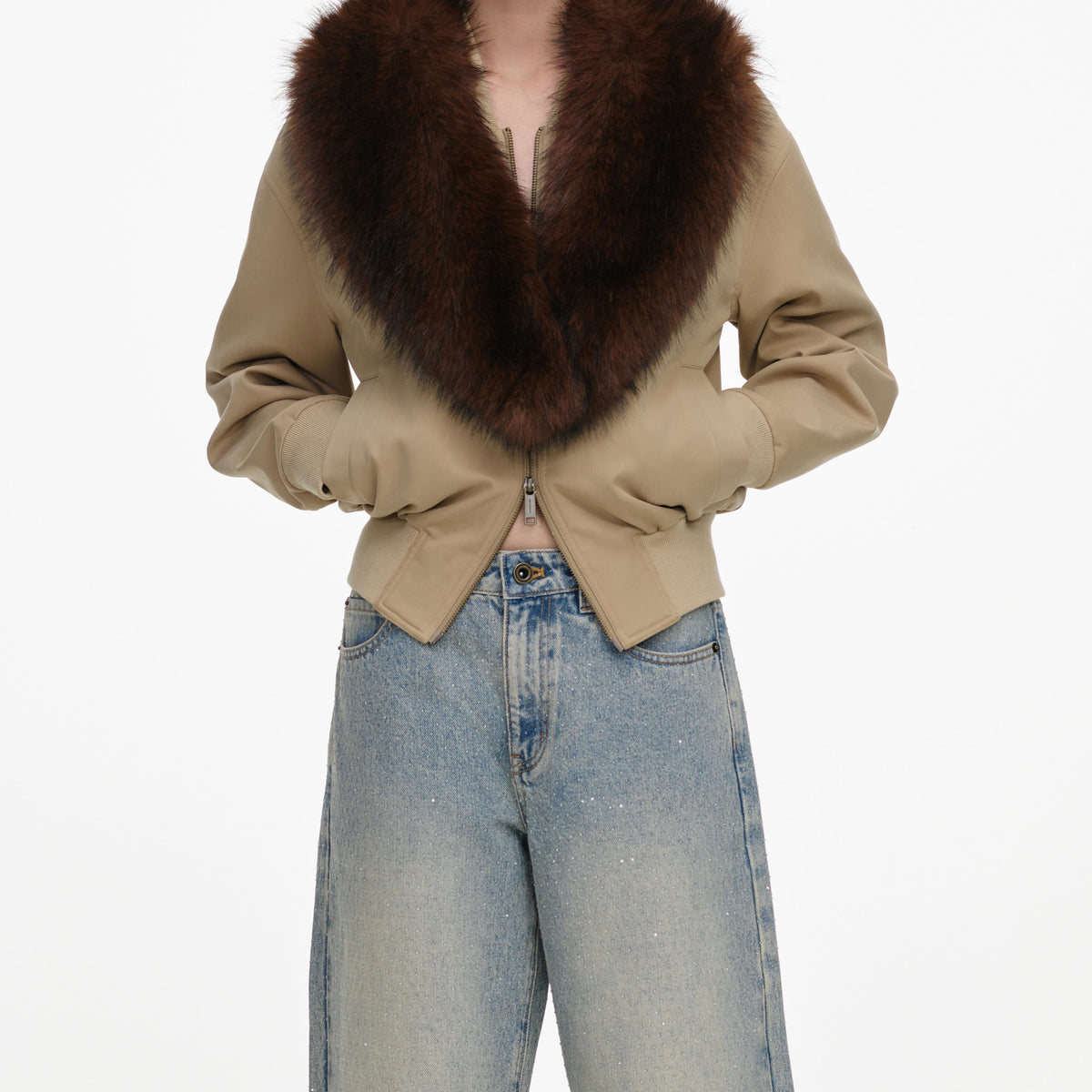 Bleached Wash Jeans